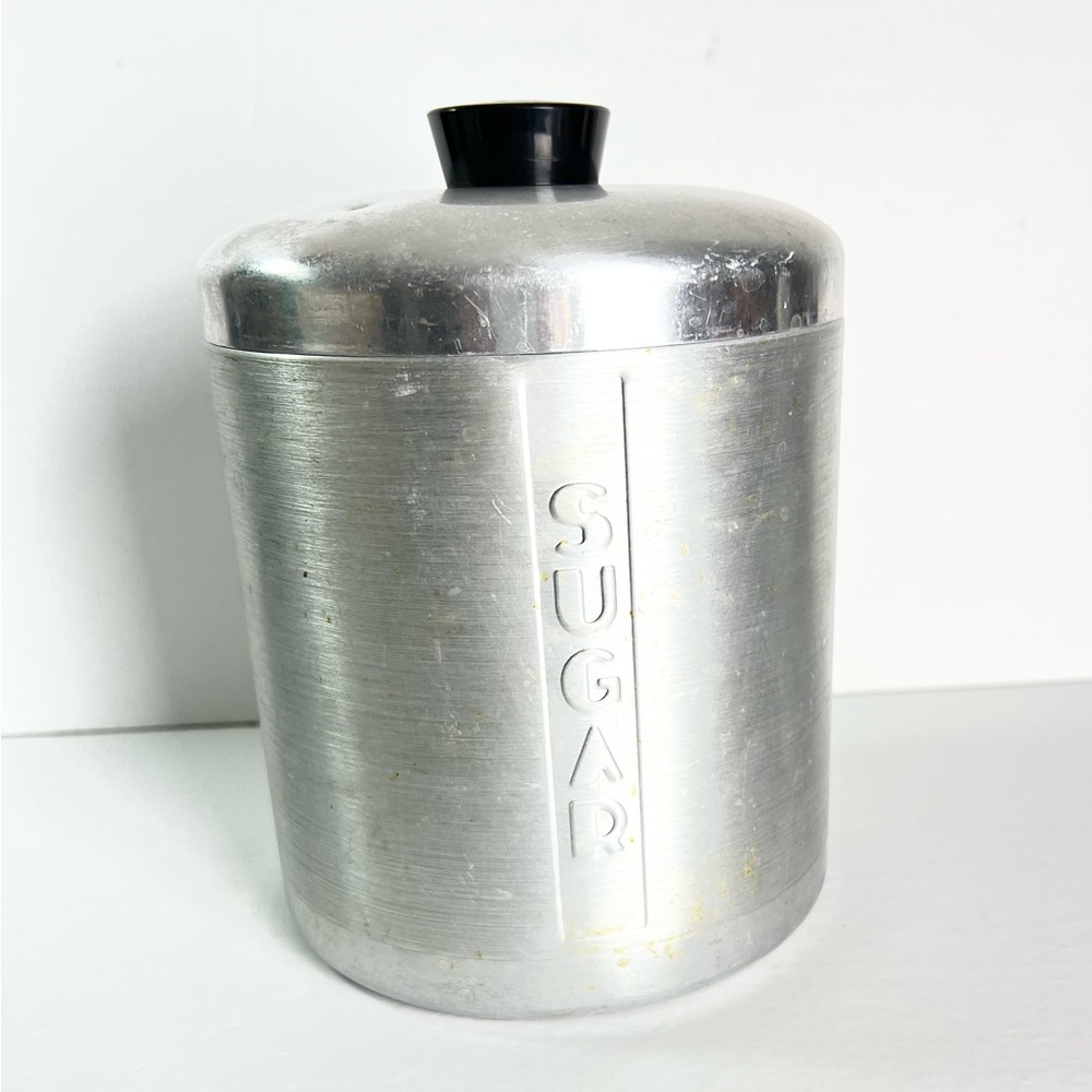 Vintage Aluminum‎ Sugar Canister farmhouse Grandmas house